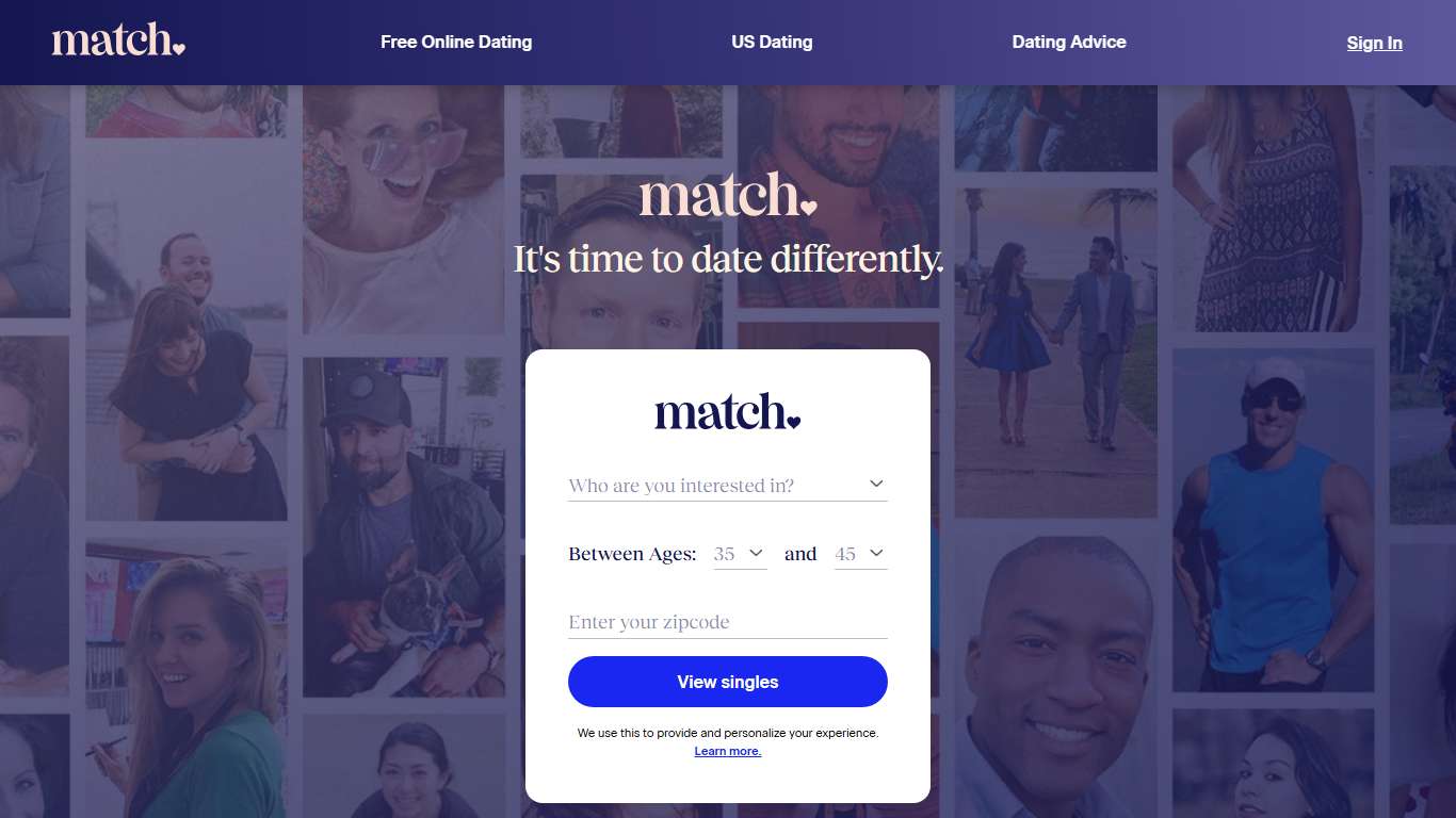 Match® | The leading dating app for singles. Find better matches.